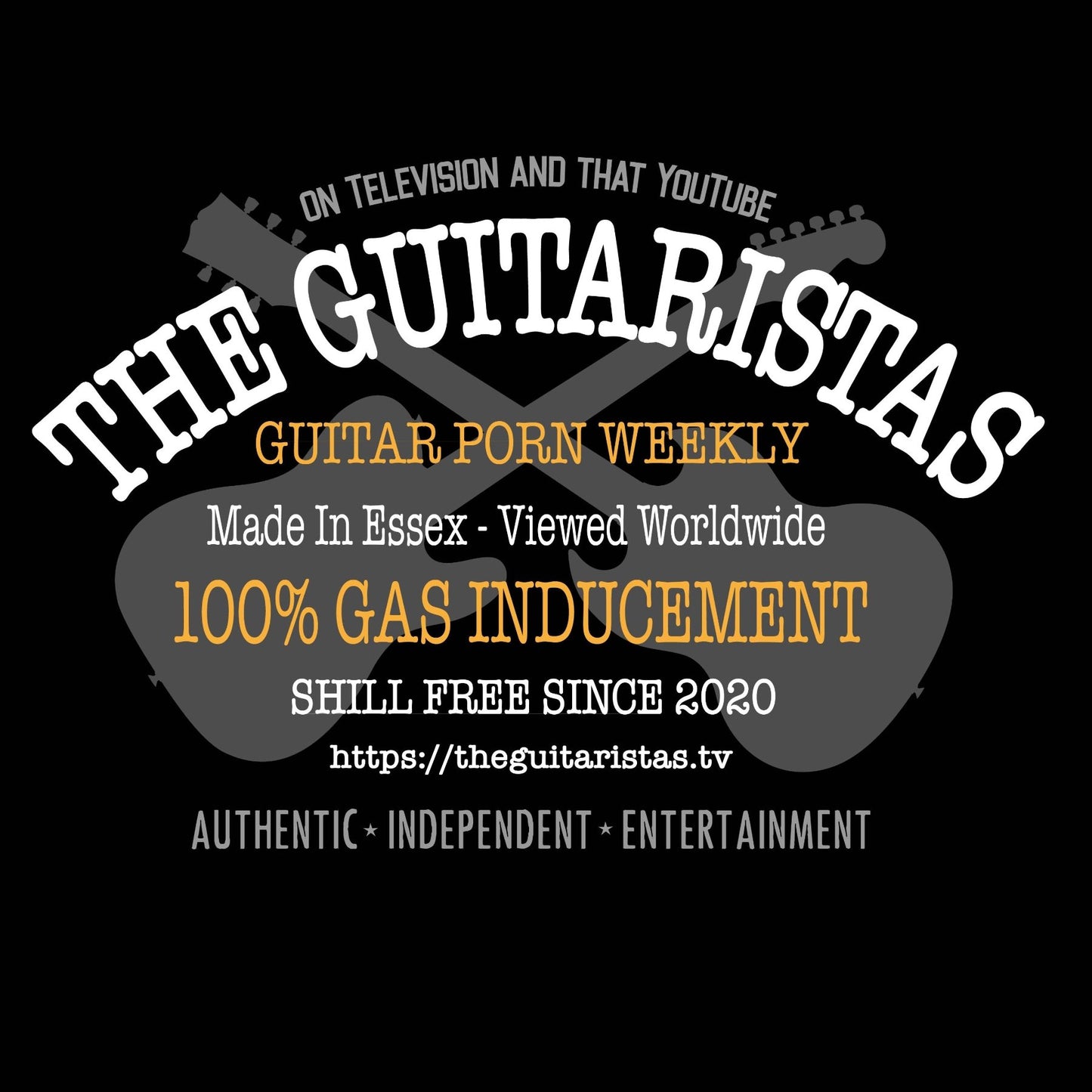 Guitaristas Patch T Shirt Black